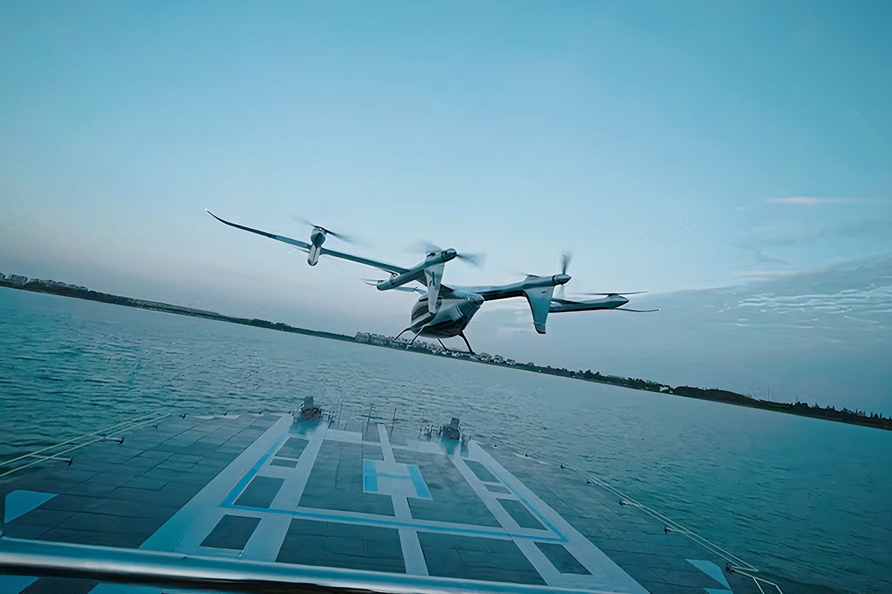 AutoFlight, dünyanın ilk yüzen eVTOL havalimanını tanıttı